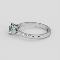 0.52 Ct. Emerald Ring, Silver 4