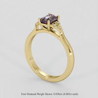 1.12 Ct. Bi Color Sapphire Ring, 10K Yellow Gold 2
