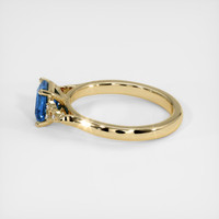 1.24 Ct. Blue Sapphire Ring, 18K Yellow Gold 4