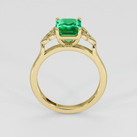 1.92 Ct. Emerald Ring, 18K Yellow Gold 3