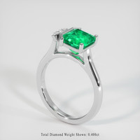 1.91 Ct. Emerald Ring, Platinum 950 2