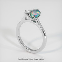 0.85 Ct. Gemstone Ring, Platinum 950 2