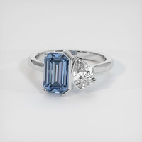 2.08 Ct. Gemstone Ring, Platinum 950 1