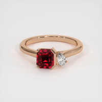 1.55 Ct. Ruby Ring, 14K Rose Gold 1