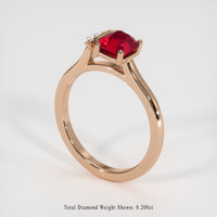 1.55 Ct. Ruby Ring, 18K Rose Gold 2