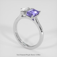1.40 Ct. Bi Color Sapphire Ring, Silver 2