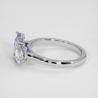 1.40 Ct. Bi Color Sapphire Ring, Silver 4