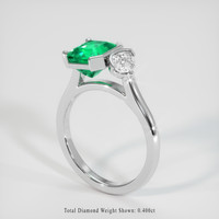 1.91 Ct. Emerald Ring, 18K White Gold 2
