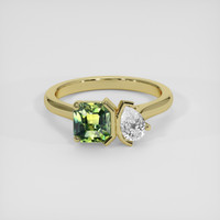 1.28 Ct. Bi Color Sapphire Ring, 14K Yellow Gold 1