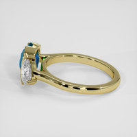 2.13 Ct. Bi Color Sapphire Ring, 14K Yellow Gold 4
