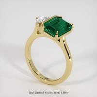 2.70 Ct. Emerald Ring, 18K Yellow Gold 2