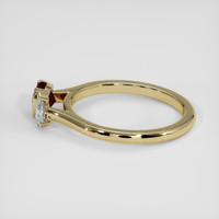 0.86 Ct. Ruby Ring, 18K Yellow Gold 4