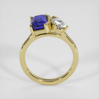 2.33 Ct. Purplish Blue Sapphire Ring, 18K Yellow Gold 3