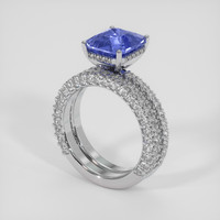 4.09 Ct. Color Change Sapphire Ring, Platinum 950 2