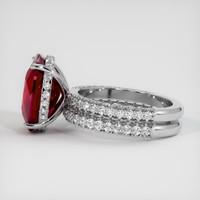 7.04 Ct. Ruby Ring, Platinum 950 4