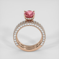 2.82 Ct. Padparadscha Sapphire Ring, 14K Rose Gold 3