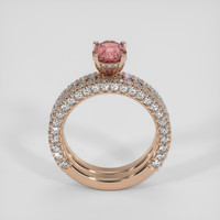 1.63 Ct. Padparadscha Sapphire Ring, 14K Rose Gold 3