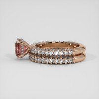1.63 Ct. Padparadscha Sapphire Ring, 14K Rose Gold 4