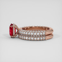 2.03 Ct. Ruby Ring, 18K Rose Gold 4