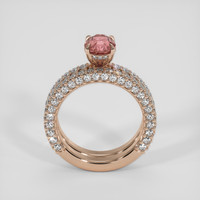 1.63 Ct. Padparadscha Sapphire Ring, 18K Rose Gold 3