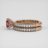 1.63 Ct. Padparadscha Sapphire Ring, 18K Rose Gold 4