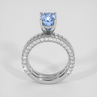 2.52 Ct. Blue Sapphire Ring, 10K White Gold 3