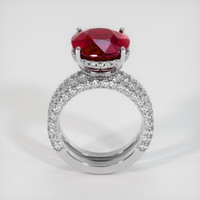 7.04 Ct. Ruby Ring, 14K White Gold 3