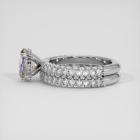 2.22 Ct. Bi Color Sapphire Ring, 14K White Gold 4