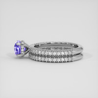 1.46 Ct. Violet Sapphire Ring, 14K White Gold 4