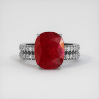 4.81 Ct. Ruby Ring, 14K White Gold 1