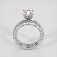 2.05 Ct. Purplish Pink Sapphire Ring, 14K White Gold 3