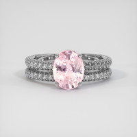 3.05 Ct. Sapphire Ring, 14K White Gold 1