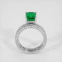2.87 Ct. Emerald Ring, 18K White Gold 3