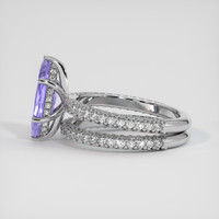 1.72 Ct. Purple Sapphire Ring, 18K White Gold 4