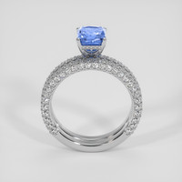 1.60 Ct. Blue Sapphire Ring, 18K White Gold 3