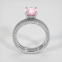 3.05 Ct. Pink Sapphire Ring, 18K White Gold 3