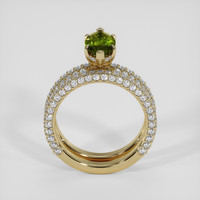 1.69 Ct. Green Sapphire Ring, 10K Yellow Gold 3