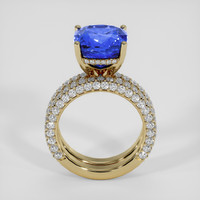 6.39 Ct. Blue Tanzanite Ring, 14K Yellow Gold 3