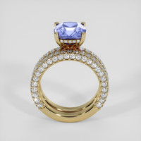 4.03 Ct. Blue Sapphire Ring, 14K Yellow Gold 3