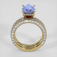 4.53 Ct. Blue Sapphire Ring, 14K Yellow Gold 3