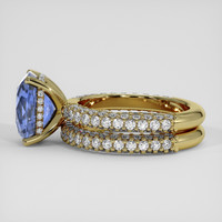 4.53 Ct. Blue Sapphire Ring, 14K Yellow Gold 4