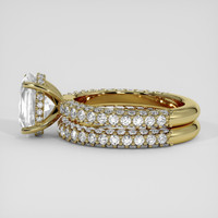 5.56 Ct. White Sapphire Ring, 14K Yellow Gold 4