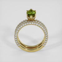 1.69 Ct. Green Sapphire Ring, 14K Yellow Gold 3