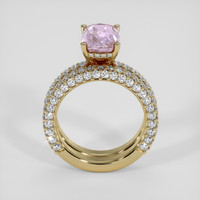 3.55 Ct. Pink Sapphire Ring, 14K Yellow Gold 3