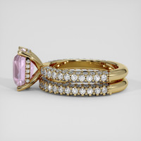 3.55 Ct. Pink Sapphire Ring, 14K Yellow Gold 4