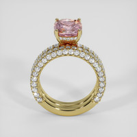 3.69 Ct. Bi Color Sapphire Ring, 14K Yellow Gold 3