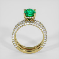 1.75 Ct. Emerald Ring, 18K Yellow Gold 3