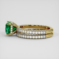 1.75 Ct. Emerald Ring, 18K Yellow Gold 4