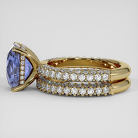 4.53 Ct. Blue Sapphire Ring, 18K Yellow Gold 4