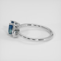1.48 Ct. Bi Color Sapphire Ring, Platinum 950 4